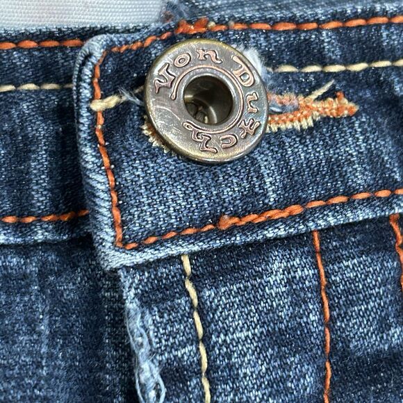 Y2k Von Dutch Levi Low Rider Low Rise Flare Jeans Womens 27 Blue Rocker Vintage - Picture 11 of 15